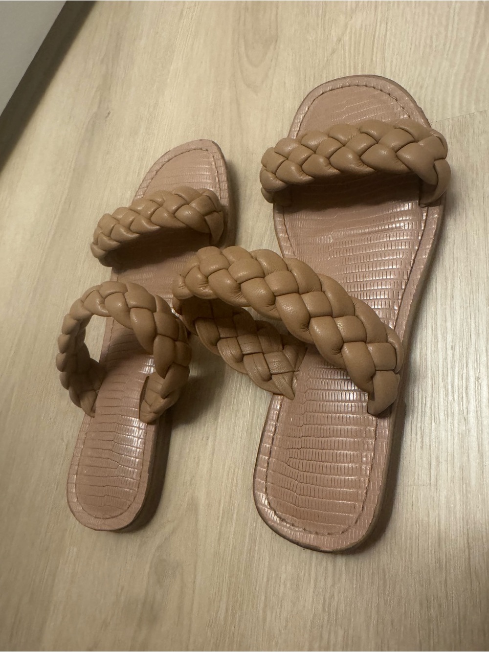 Dolce Vita Braided Double-Strap Women's Slide Sandals - Tan - Picture 3 of 6